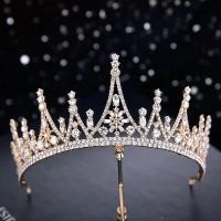 ราคา DOI4RE มงกุฎ Tiara ย้อนยุค หรูหรา ผู้หญิง ล้อแม็ก งดงาม เจ้าหญิง เทียร่า ห่วงผม Rhinestone เครื่องประดับจัดงานแต่งงาน มงกุฎเจ้าสาว (17520687352)