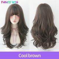 ราคา วิกผมเอกลักษณ์สำหรับผมมนุษย์ผู้หญิงธรรมชาติ Fluffy Full วิกผมขนสัตว์หยิกสูงอุณหภูมิสังเคราะห์ผ้าไหมผมยาวลอนวิกผม (8410140990)
