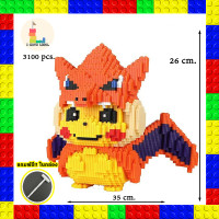 ราคา เลโก้นาโน บล็อคตัวต่อ เลโก้การ์ตูน โปเกม่อน Pokemon ปิกาจู อนิเมะ แบบเฟือง ของเล่น ของตกแต่งสะสม ของขวัญ สินค้าพร้อมจัดส่ง (19785183444)