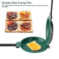 ราคา Double Side Titanium Steel Coating Flip Frying Pan Pancake Maker Household Kitchen Cookware (7020698996)