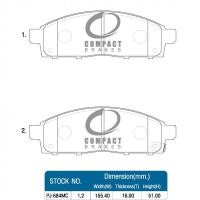 ราคา COMPACT DC SILVER ผ้าเบรคหน้า MITSUBISHI PAJERO SPORT ปี2008 2014 TRITON DCC 684 (20223422027)