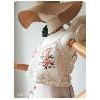ราคา เสื้อสายเดี่ยวงานปักและงานถักลายดอกไม้สวยงามน่ารักมาก (16439768295)
