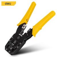 ราคา Deli สาย lan คีม คีมเข้าหัวสายแลน คีมเข้าหัวแลน ปอก จีบ คีมย้ำโครงซีลาย คีมเข้าหัวแลนครบชุด เครื่องมือช่าง Crimper (17466564707)