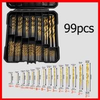 ราคา ชุดดอกสว่าน ขนาดเล็ก ไฮสปีด เคลือบไทเทเนี่ยม 99 ชิ้น ดอกสว่าน เจาะเหล็ก เจาะไม้ ใช้กับ สว่านไฟฟ้า งาน เหล็ก ไม้ พลาสติก ดอกสว่าน HSS (21198677574)