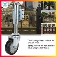 ราคา 4 นิ้วประตูสปริงโหลดล้อดำสปริงล้อลูกล้อ PVC ล้อเลื่อน 120kg โหลดสูงสุด (16330035674)
