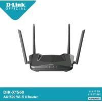 ราคา D Link DIR X1560 Smart AX1500 Wi Fi 6 Router เร้าเตอร์ WiFi 6 รองรับอินเทอร์เน็ต 1000Mbps (21183061987)