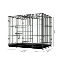 ราคา กรงสุนัขพับได้ กรงกระต่าย กรงแมว กรงพับได้ กรง เคลือบสีกันสนิม Dog Cage สำหรับสุนัข แมว และสัตว์เลี้ยงขนาดเล็ก มีประตู มีถาดรอง 2 ขนาด Abele (20825787924)