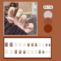 ราคา พร้อมส่ง เล็บปลอม เล็บปลอมสำเร็จรูป เล็บ PVC กล่องละ 24 ชิ้น ลายน่ารัก ราคาถูก เล็บสั้น ยาว สีทาเล็บ ยาทาเล็บ (14045582085)