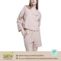 ราคา Wacoal Sleepwear ชุดนอนรูปแบบ pajamas oversize เสื้อคอฮาวายแขนยาว พร้อมกางเกงขาสั้น รุ่น WN9E09 (19925222059)