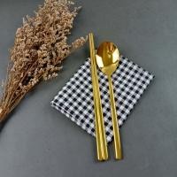 ราคา ช้อนส้อม ทานข้าว สีทอง สีโรสโกลด์และสีเงิน สีดำ สีไทเท สแตนเลส USA ราคาเดียว พร้อมส่ง (16241244649)