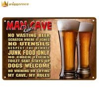 ราคา winnereco 20x30ซม ป้ายวินเทจป้ายสังกะสี วินเทจสี่เหลี่ยมผืนผ้า วินเทจสไตล์โลหะแผ่นป้ายดีบุกย้อนยุคผนังศิลปะค๊อกเทลภาพวาดเหล็กสำหรับบาร์ผับผู้ชายถ้ำตกแต่งผนังป้ายไฟวินเทจ (10870661643)