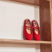 ราคา MARY JANE FLOWERSCREEN เปิดส้นสกรีนพื้นลายดอกไม้ (10312993681)