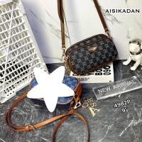 ราคา กระเป๋า AISIKADAN แท้ ขนาด 9นิ้ว กระเป๋าสะพาย ใส่กระเป๋าสตางค์ยาวได้ 4982P (17671598270)