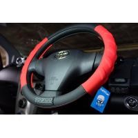 ราคา หุ้มพวงมาลัย SPARCO สีดำตัดด้วยสีแดง สัมผัสนุ่ม จับสบาย ไร้กลิ่น ทนทาน (19641996569)