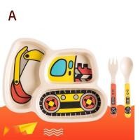 ราคา ส่งจากไทย จานข้าวเด็ก จานหลุมรถ จานข้าวรูปรถ จานหลุมเยื่อไผ่ ถาดหลุมรถ (10240375903)