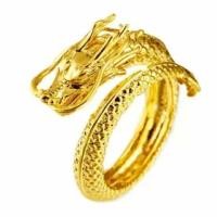 ราคา Vivirich แหวนรูปมังกร แหวนมังกรทองและเงินมีหัวและหาง (20962151286)