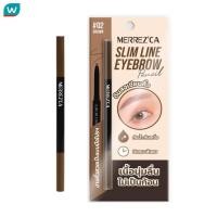 ราคา MerrezCa เมอร์เรซกา สลิม ไลน์ อายโบรว์ 0 05 กรัม 02 บราวน์ (21048857666)