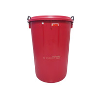 ราคา ถังน้ำมีฝา หูล็อค ถังพลาสติก ถังน้ำ ตรางู 40 แกลลอน (17353963128)