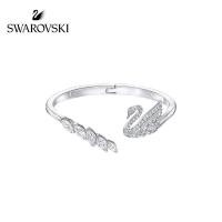 ราคา Swarovskiˉ bracelet SWAN LAKE Elegant Romantic Open Bracelet Charm Swan Bracelet Womens fine jewelry Charms and Charm Bracelet (1207144447)