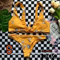 ราคา SHEIN BIKINI ชุดว่ายน้ำทูพีซ ชุดว่ายน้ำสีเหลือง พร้อมส่งจากไทย YELLOW SIZE S SHYEW0133 (21098967823)