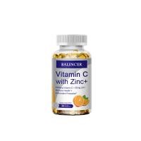 ราคา แคปซูลวิตามินซีพร้อมสังกะสี ส่งเสริมสุขภาพร่างกายและผิวหนังโดยรวม และส่งเสริมการดูดซึมธาตุเหล็กและการเผาผลาญ (21235856290)