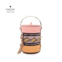 ราคา NASHA MADE IN MARS Pinto Pink Lemonade กระเป๋าทรงปิ่นโต (2030318658)