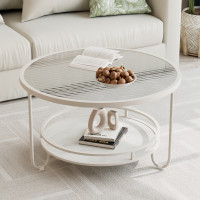 ราคา พร้อมส่ง โต๊ะกลาง โต็ะมินิมอล กระจกนิรภัย โต๊ะกลม สไตล์minimal เฟอร์นิเจอร์มินิมอล แต่งบ้านมินิมอล 60CM (21319713172)