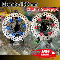 ราคา จานเบรค จานดิสก์เบรค จานเบรคScoopy i Click Brembo ขนาด 190 mm จานเบรคแบมโบ้ จานเบรคคลิก จานคลิก จานเบรคScoopy ตรงรุ่น หมุดสวย งานคุณภาพ จานเบรคแต่ง (18350500345)