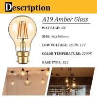 ราคา Genixgreen B22 E27 DC12V ต่ำหลอดไฟ Led ลูกโลกสีทองอบอุ่นสีขาว2200K W 2W 4W หลอดไฟแบตเตอรี่พลังงานแสงอาทิตย์ (19334830180)