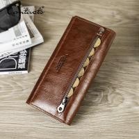 ราคา ติดต่อของหนังแท้ผู้หญิงกระเป๋ายาวหญิง C lutches กระเป๋าเงินยี่ห้อออกแบบกระเป๋าถือสำหรับโทรศัพท์มือถือผู้ถือบัตรกระเป๋าสตางค์ (20420112594)