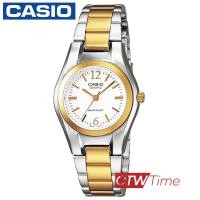 ราคา Casio Standard นาฬิกาข้อมือผู้หญิง สายสแตนเลส 2 กษัตริย์ รุ่น LTP 1253SG 7ADF หน้าปัดขาว (2146650753)