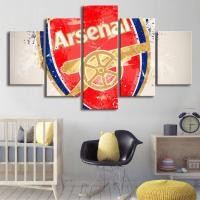 ราคา 5แผงอาร์เซนอล HD โลโก้คลับฟุตบอลสติ๊กเกอร์ติดผนังแขวนภาพวาดห้องนอนห้องนั่งเล่นโปสเตอร์ภาพวาดติดด้วยตนเองตกแต่งบ้าน ไม่มีกรอบ (14356191364)