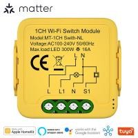ราคา Tuya Smart Life Matter สวิตช์อัจฉริยะแบบไร้สาย16A บ้านอัตโนมัติอัจฉริยะรีเลย์โมดูลทำงานร่วมกับชุดอุปกรณ์ภายในบ้าน Smartthings Alexa Google (19996762286)