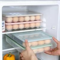 ราคา Chang กล่องเก็บไข่ ที่เก็บไข่ กันกระแทก เก็บได้24ฟอง คละสี ไข่เจียว egg storage box (12098668707)