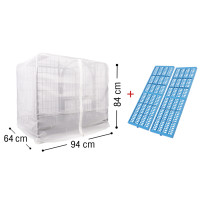 ราคา กรงสุนัขจัมโบ้ กรงหมาขนาดใหญ่ กรงสุนัขขนาดใหญ่ กรงหมาใหญ่ กรงสัตว์เลี้ยง แข็งแรงทนทาน เคลือบสีกันสนิม มีมุ้งขายแยก (20571261522)