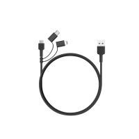Aukey 3in1 MFi Lightning 8 pin Sync and Charging Cable 1.2m สายชาร์จ รุ่น CB-BAL5