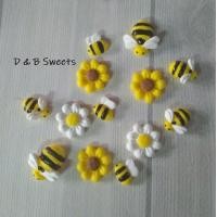 ราคา น้ำตาลแต่งหน้าเค้ก รูปผึ้งน้อย ดอกเดซี่ ทานตะวัน เลือกแบบได้ (20547183680)