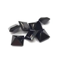 ราคา หินทรงเจ้าหญิงนิลดำโบราณ 7x7มม 1 ชิ้น 7x7mm Antique Black Onyx Princess shape stone 1 piece (16614415736)
