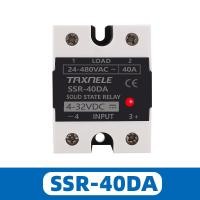 ราคา SSR 40DA SSR 25DA 10DA โซลิดสเตตรีเลย์ DC เป็น AC 4 32VDC อินพุต24 480VAC เอาท์พุทโซลิดสเตตรีเลย์อุตสาหกรรมเดี่ยวสีดำ SSR (16865851106)
