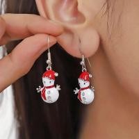 ราคา ต่างหูแฟชั่นหรูหราน้ำหนักเบาประดับคริสตัลเกล็ดหิมะต่างหูต้นคริสต์มาสสโนว์แมนต่างหูตุ้มหูสำหรับผู้หญิงของขวัญแต่งงานสุดหรู (20418997748)