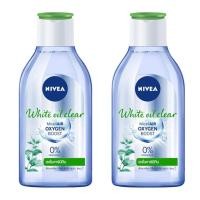 นีเวีย ไวท์ ออยล์ เคลียร์ ไมเซลแอร์ ออกซิเจน บูสท์ คลีนซิ่งวอเตอร์ 400 มล. (Nivea White Oil Clear Micellair Oxygen Boost 400ml)