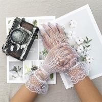 ราคา ถุงมือถุงมือตาข่ายตาข่ายกัน Uv สำหรับผู้หญิงถุงมือลูกไม้แฟชั่นสำหรับเด็กผู้หญิงถุงมือขับรถสีดำสีขาวฤดูร้อน (19361684592)