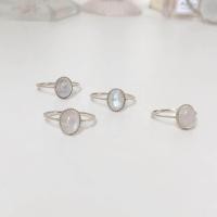 ราคา Winterwinter Jewelry Silver925 เครื่องประดับเงินแท้ เงินแท้925 แหวนประดับหินมูนสโตน moonstone หลังเบี้ย สีเหลือบฟ้า (775924302)