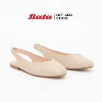 ราคา CODkuo0186 Bata Womens Mules Sandals รองเท้าส้นแบนสำหรับผู้หญิง รุ่น Bertha สีเบจ 5618613 (19356094411)