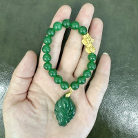 ราคา สร้อยข้อมือ Lucky จิ้งจอกเก้าหางหยกสีเขียว แดง หินโมราขาวธรรมชาติสำหรับผู้หญิงผู้ชายดึงดูดโชคลาภเงินทองร่ำรวยและความรักกำไลข้อมือ (19384786776)