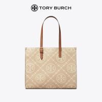 ราคา TORY BURCH TORYBURCH T MONOGRAM กระเป๋าโท้ทแบบพกพาลายนูนขนาดกลาง 138919 (20910747833)