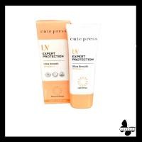 ราคา Cute Press UV Expert Protection Ultra Smooth SPF 50 PA 30 กรัม แพคเกจใหม่ สี natural beige ครีมกันแดดคิวเพรสฝาส้ม กันแดดผสมรองพื้น (7880207873)