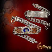 ราคา ประกันแท้ เลสข้อมือ หลวงพ่อรวย รุ่น เสาร์5 รวยพญาไก่ วัดตะโก ปี60 เนื้อเงิน2บาท ลงยา มีโค๊ตเลข ทันท่านเสก พร้อมซุ้มเงิน (21256432440)