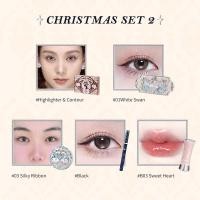 ราคา Flower Knows Christmas Makeup Gift Set include Lipstick Eyeshadow Blush and More (21020697728)