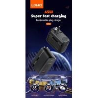 ราคา LDNIO Q366 GaN 65W หัวชาร์จเร็ว PD3 0 QC3 0 อแดปเตอร์ Adapter Fast Charger ขาปักสำหรับทั่วประเทศ (20071878648)